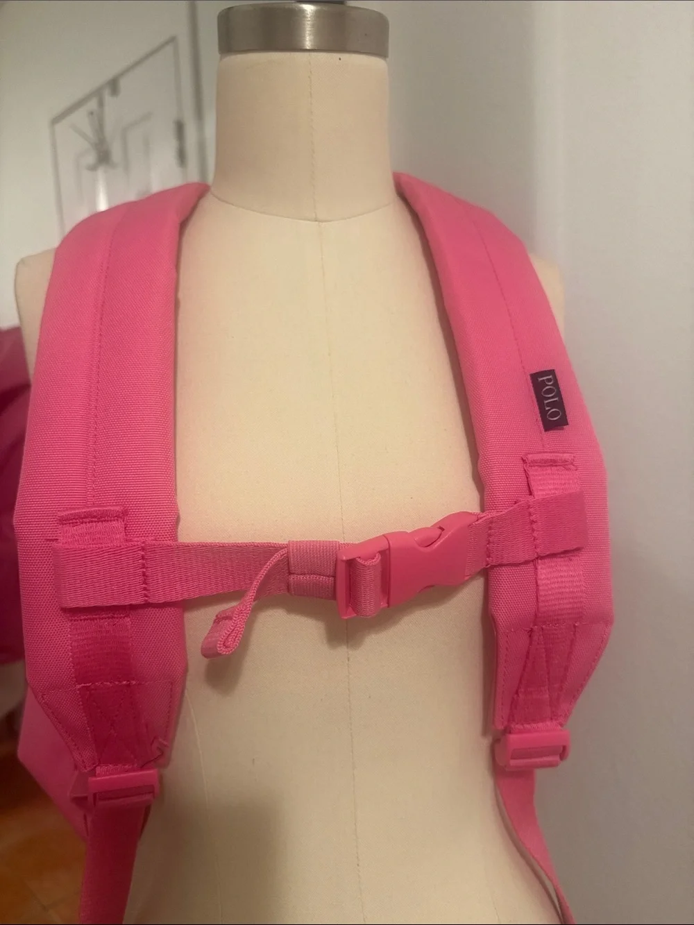 Polo by Ralph Lauren Pink Backpack with Bear Patch